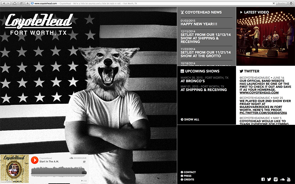 CoyoteHead.com - Landing Page