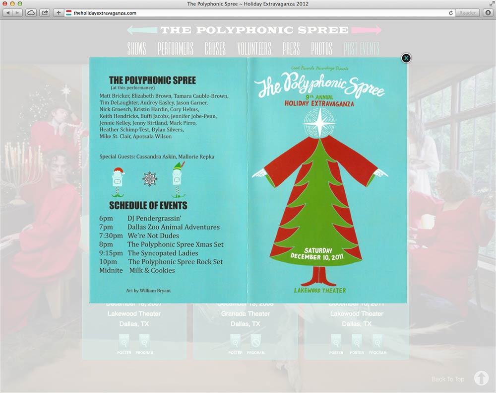 Past Events Section